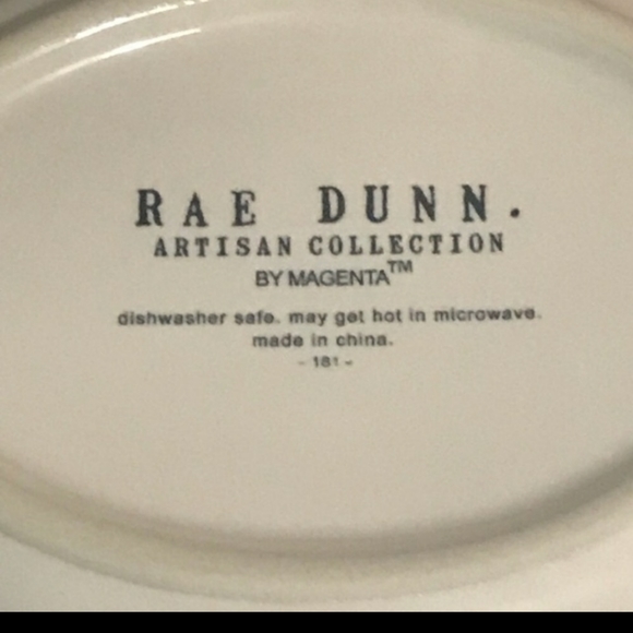 NWT Rae Dunn by Magenta KITTY Dinner Dish - Picture 4 of 4